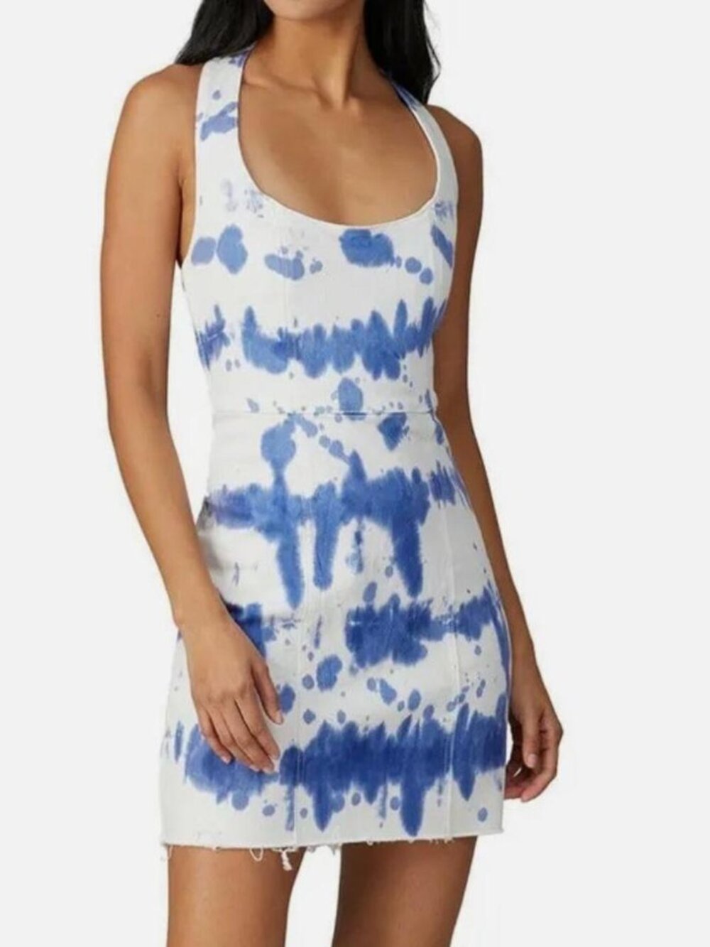 Show Me Your Mumu Women's White and Blue Dress